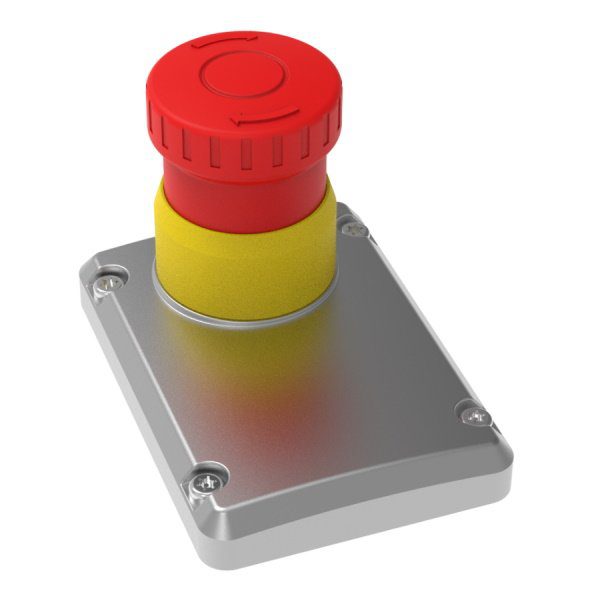 Emergency Stop Device 4-Pole Contacts in 316 Stainless Steel