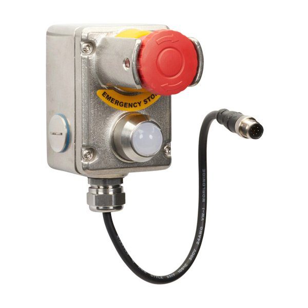 Emergency Stop Device with OSSD and Shroud