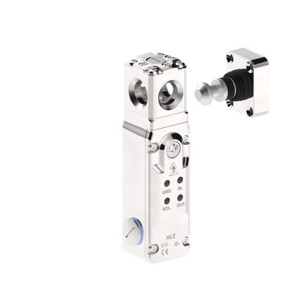 HLZ Heavy-Duty Guard Locking Safety Switch with RFID, 316 Stainless Steel and IP69K