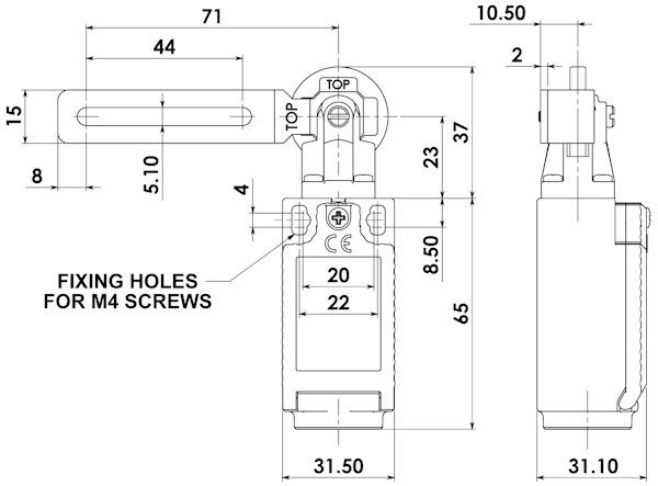 Hinge Interlock Safety Switch
