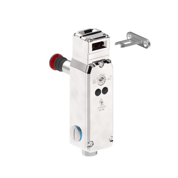 KL3-SS-RR QC-M23 Guard Locking Safety Switch with Rear Release and M23 Quick Connect