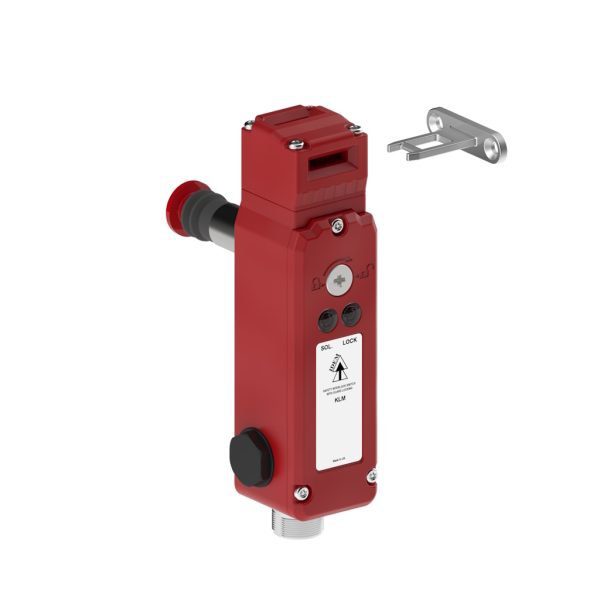 KLM-RR QC-M23 Guard Locking Safety Switch with Rear Release and M23 Quick Connect