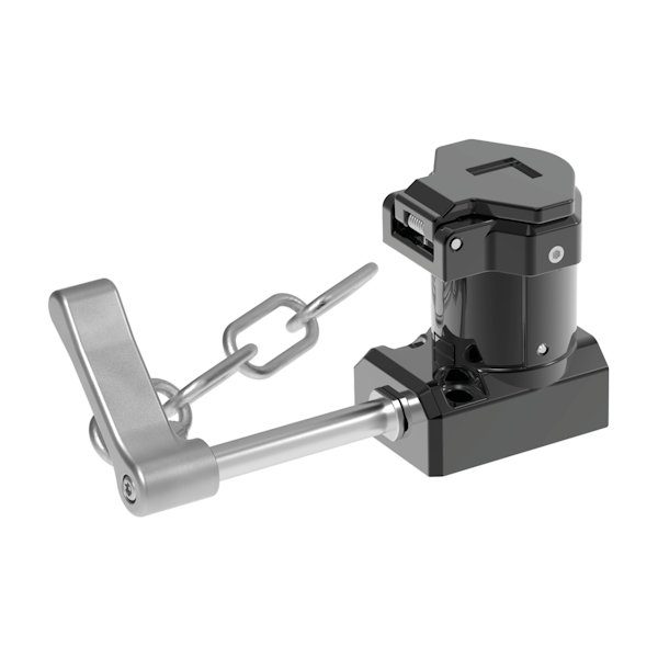 Trapped Key Spring Handle Interlock with Single Key and Chain