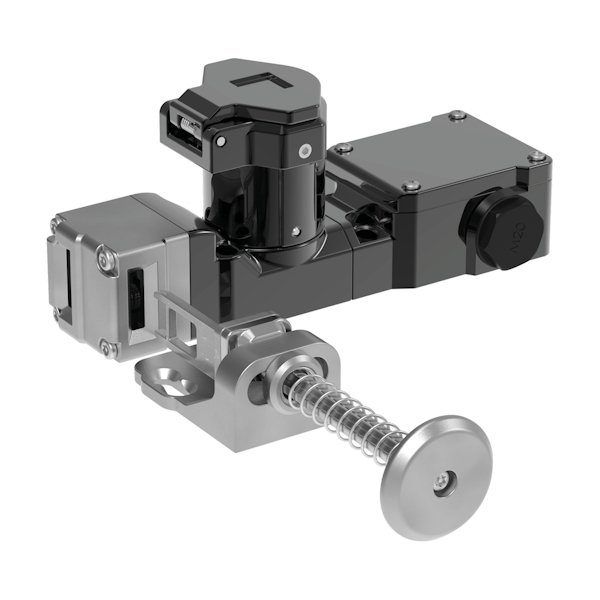 Trapped Key Spring Handle Interlock with Single Key and Contact Block