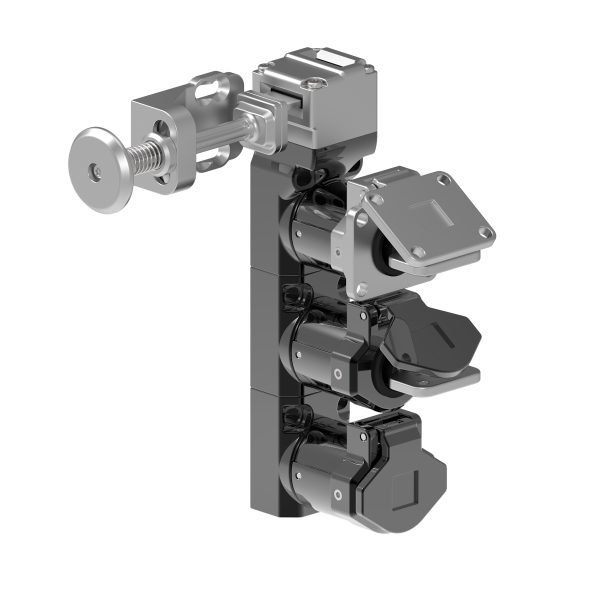 Trapped Key Spring Handle Tongue Interlock with Two Personnel Keys and Lockout Dustcover