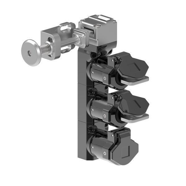 Trapped Key Spring Handle Tongue Interlock with Two Personnel Keys