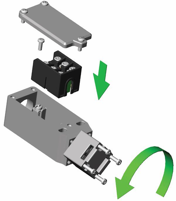 Compact Tongue Interlock Safety Switch Stainless Steel