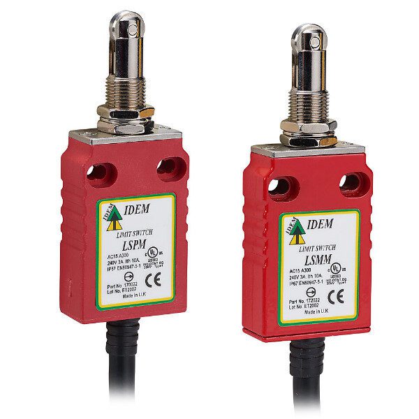 Miniature Safety Limit Switch with Panel Mount Roller Plunger