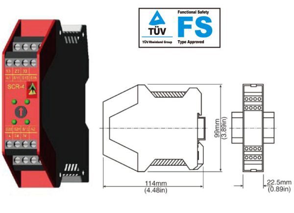 Safety Monitoring Relay with Time Delay