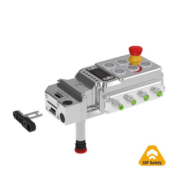 Left-Hand, 6 Control Stations, Rear Release, Stainless Steel