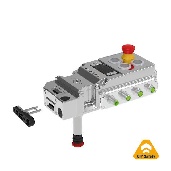 Left-Hand, 4 Control Stations, Rear Release, Stainless Steel