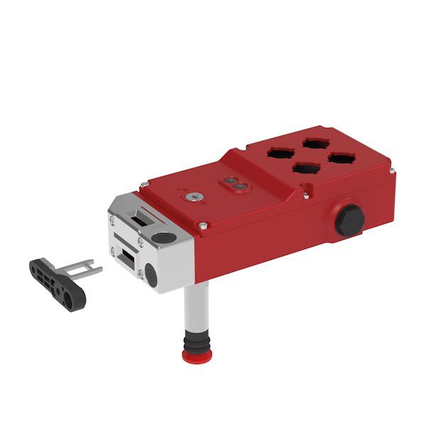 RFID Safety Gate Box 4 Station with Rear Release